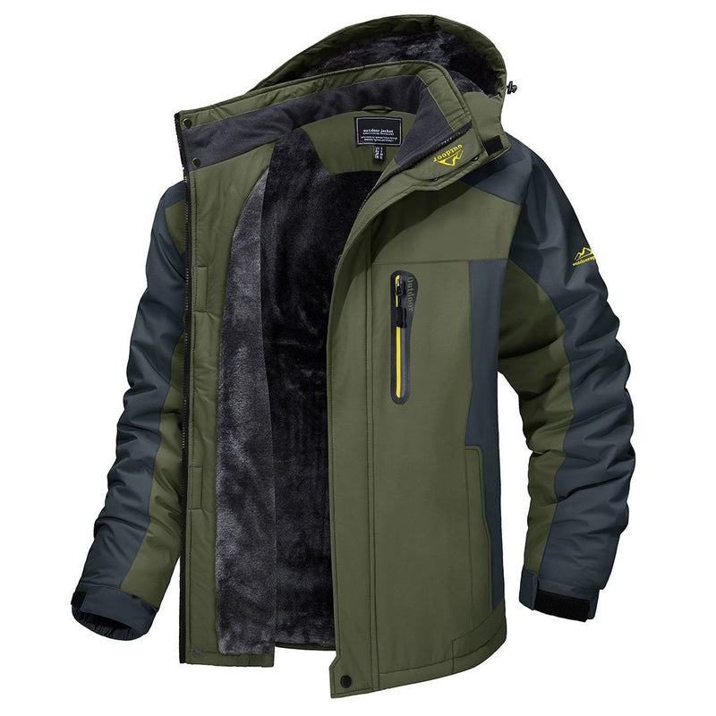 Iván | Chaqueta Softshell Impermeable Hombre con Forro Polar Capucha