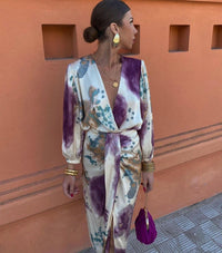 Valentina | Vestido Cruzado con Estampado Floral