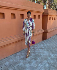 Valentina | Vestido Cruzado con Estampado Floral