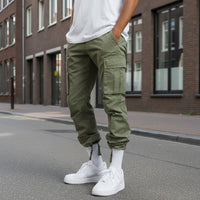 Adrián | Cargo Pants Hombre Bolsillos Laterales Corte Recto