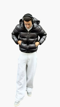 Adrián | Chaqueta de Plumas Hombre con Capucha Acolchada