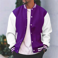 Arnau | Varsity Jacket Hombre Bicolor Botones a Presión