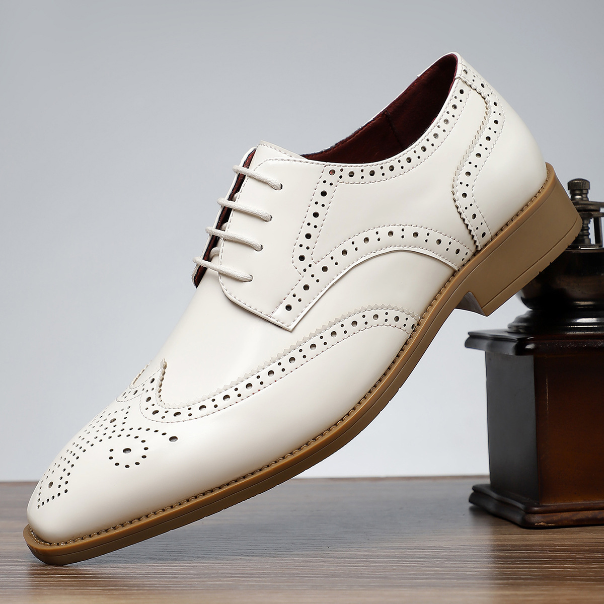 Arnau | Zapatos Brogue de Cuero Hombre Blucher Wingtip