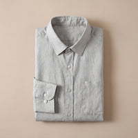 Biel | Camisa de Lino Hombre Manga Larga Bolsillo