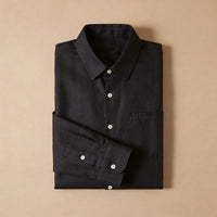 Biel | Camisa de Lino Hombre Manga Larga Bolsillo