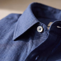Biel | Camisa de Lino Hombre Manga Larga Bolsillo