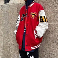 Biel | Varsity Jacket Hombre Bordado Oversize