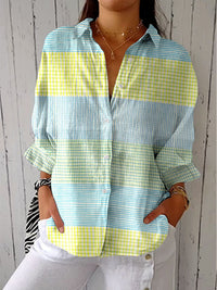 Consuelo | Blusa Tropical de Verano Estampada Mujer Escote V