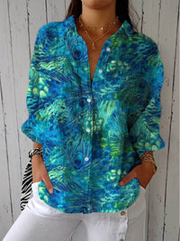 Consuelo | Blusa Tropical de Verano Estampada Mujer Escote V