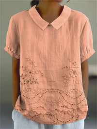 Covadonga | Camisa Oversize de Verano Estampada de Manga Corta Mujer