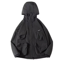 Darío | Chubasquero Hombre Impermeable con Capucha Múltiples Bolsillos