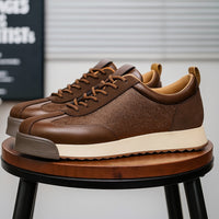 Darío | Zapatillas de Cuero Casual Hombre Suela Contrastante