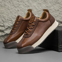 Darío | Zapatillas de Cuero Casual Hombre Suela Contrastante