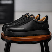 Darío | Zapatillas de Cuero Casual Hombre Suela Contrastante
