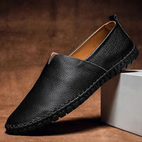 Ernesto | Sneakers de Cuero Slip-On Hombre Costuras Artesanales