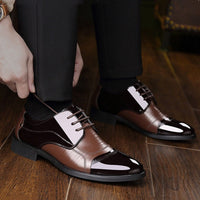 Ernesto | Zapatos Oxford de Charol Hombre Puntera Bicolor