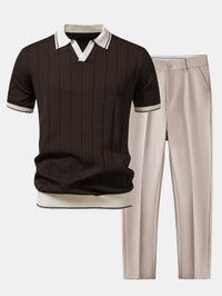 Felipe | Conjunto Polo de Punto Hombre Pantalón de Vestir