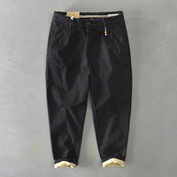 Felipe | Pantalón Chino Cropped Hombre Dobladillo Contrastado