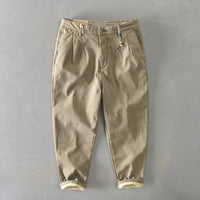 Felipe | Pantalón Chino Cropped Hombre Dobladillo Contrastado