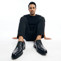Gonzalo | Mocasines de Cuero Textura Cocodrilo Hombre Slip-On