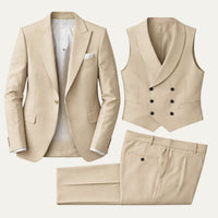 Gonzalo | Traje de Novio de 3 Piezas Hombre Slim Fit Chaleco