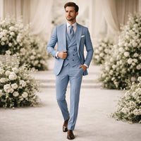 Gonzalo | Traje de Novio de 3 Piezas Hombre Slim Fit Chaleco