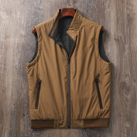 Héctor | Chaleco Acolchado Reversible Hombre Cuello Alto Cremallera