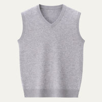 Iván | Chaleco de Punto Cuello en V Hombre Gilet Clásico