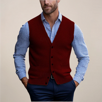 Koldo | Gilet de Punto con Botones Hombre Cuello V Bolsillos