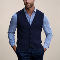 Koldo | Gilet de Punto con Botones Hombre Cuello V Bolsillos