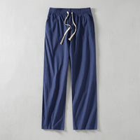 Koldo | Pantalón de Algodón Pierna Ancha Hombre Cintura Elástica Cordón