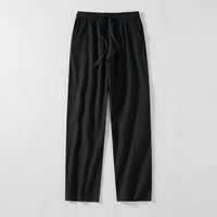 Koldo | Pantalón de Algodón Pierna Ancha Hombre Cintura Elástica Cordón