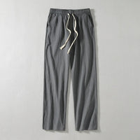 Koldo | Pantalón de Algodón Pierna Ancha Hombre Cintura Elástica Cordón