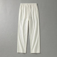 Koldo | Pantalón de Algodón Pierna Ancha Hombre Cintura Elástica Cordón