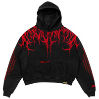 Koldo | Sudadera Oversize con Capucha Hombre Estampado Gótico