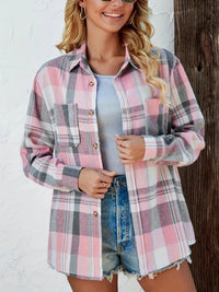 Laia | Camisa de Cuadros Oversize Mujer Manga Larga Bolsillo