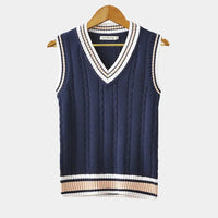 Hugo | Gilet Chaleco de Punto Hombre Cuello V Cable Knit