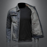 Marcos | Chaqueta Vaquera Hombre Vintage Multibolsillos