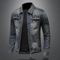 Marcos | Chaqueta Vaquera Hombre Vintage Multibolsillos