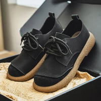 Marcos | Zapatos Derby de Ante Hombre Cordones Suela Gruesa