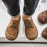 Marcos | Zapatos Derby de Ante Hombre Cordones Suela Gruesa