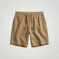 Mateo | Bermudas de Lino Hombre Cintura Elástica Cordón