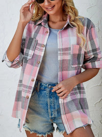 Mencía | Camisa de Cuadros de Manga Larga Mujer Oversized