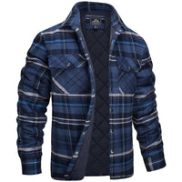Mikel | Camisa Chaqueta de Franela Acolchada Hombre Cuadros