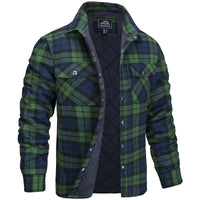 Mikel | Camisa Chaqueta de Franela Acolchada Hombre Cuadros