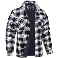 Mikel | Camisa Chaqueta de Franela Acolchada Hombre Cuadros