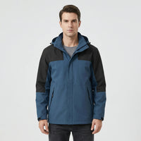 Mikel | Chubasquero Impermeable Hombre con Capucha Cortavientos
