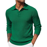 Mikel | Polo Hombre de Manga Larga Punto Texturizado