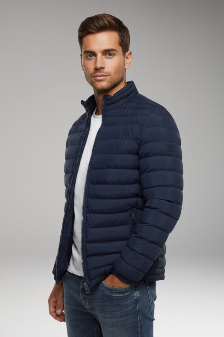 Nicolás | Chaqueta Acolchada Bomber Hombre Cuello Alto Cremallera