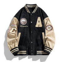 Oriol | Varsity Jacket Hombre Parches Bordados Botones